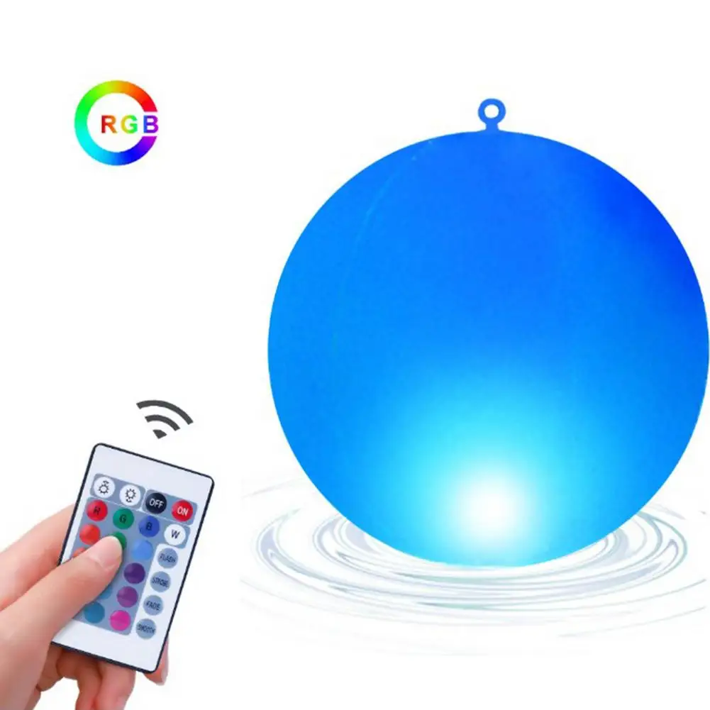 60 см надувной бассейн для плавания светильник 16 Цвета светящиеся пляжный мяч из