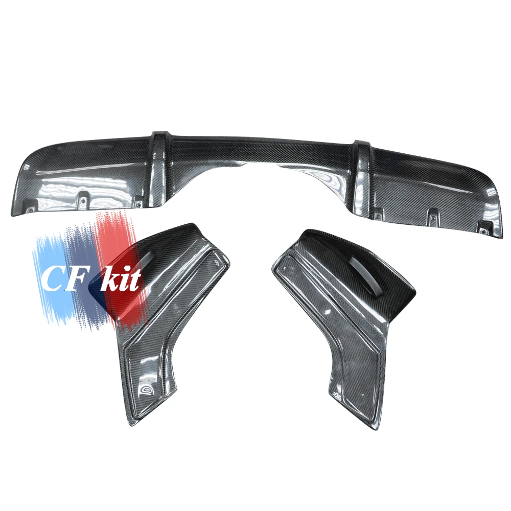 P Style M-Tech губа заднего бампера из углеродного волокна для BMW F15 M Sport 2014 Up диффузор