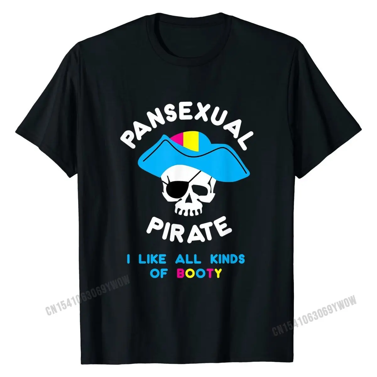 

Funny Pansexual Pirate Booty Shirt LGBTQ Pride Gift Summer Tops Tees Cotton Youth T Shirts Summer Prevailing