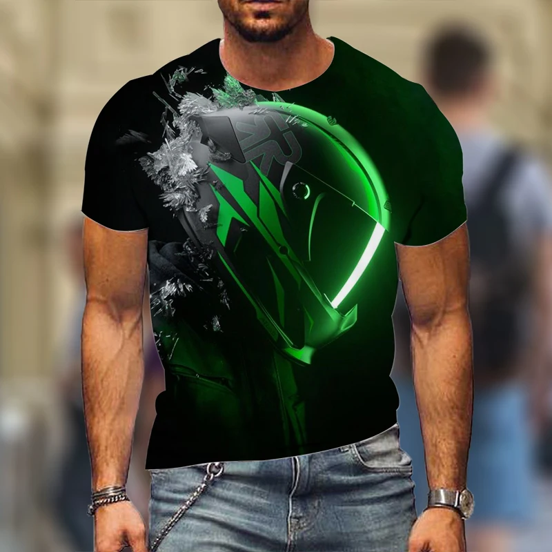 

Men's T-Shirts Locomotive Graphic 3D T-Shirts Summer Casual Short Sleeve Hot Selling Fashion Tops High Street Wear