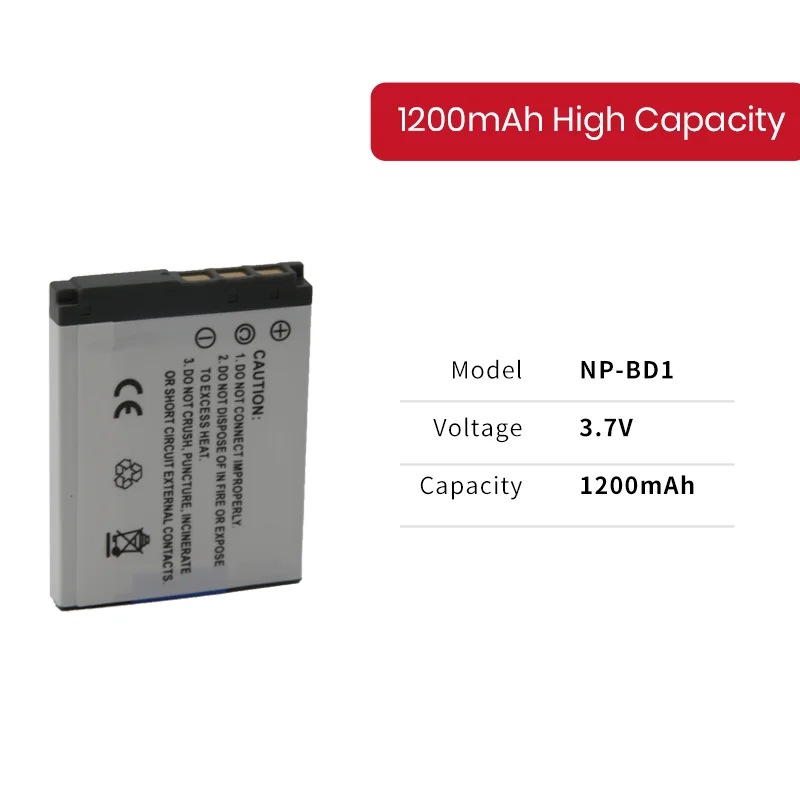 EPHESTION NP-BD1 NP-FD1 NP BD1 FD1 батарея для камеры SONY DSC T300 TX1 T900 T700 T500 T200 T77 T90 батареи Sony |