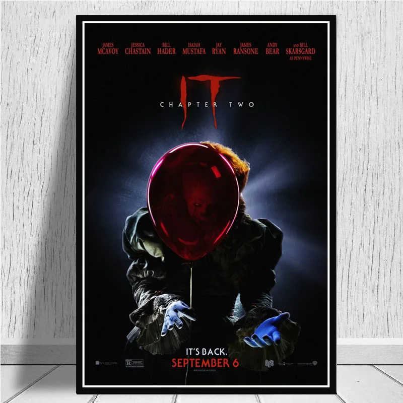 Фотообои с изображением страницы 2 Pennywise фильма ужасов II картина рисунком Картина