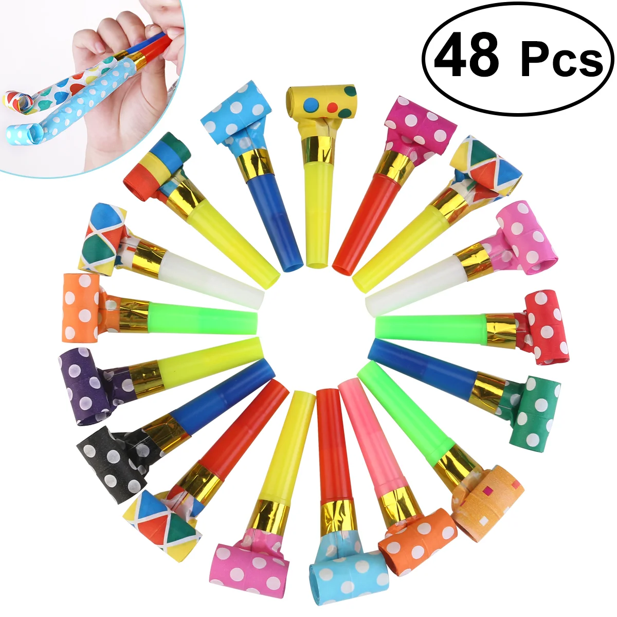 

NUOLUX 48 шт. звуковые сигналы для вечерние (случайный цвет)