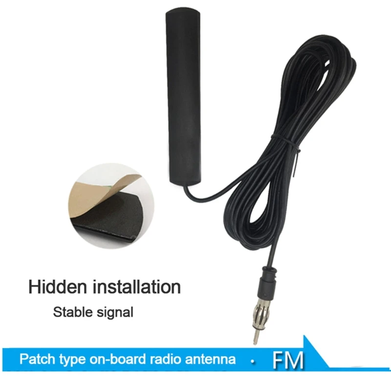 

ANT-309 Car FM Radio Hidden Antenna Patch Signal Booster 5-Meter Length Electronic Stereo Amplifier Windscreen Aerial