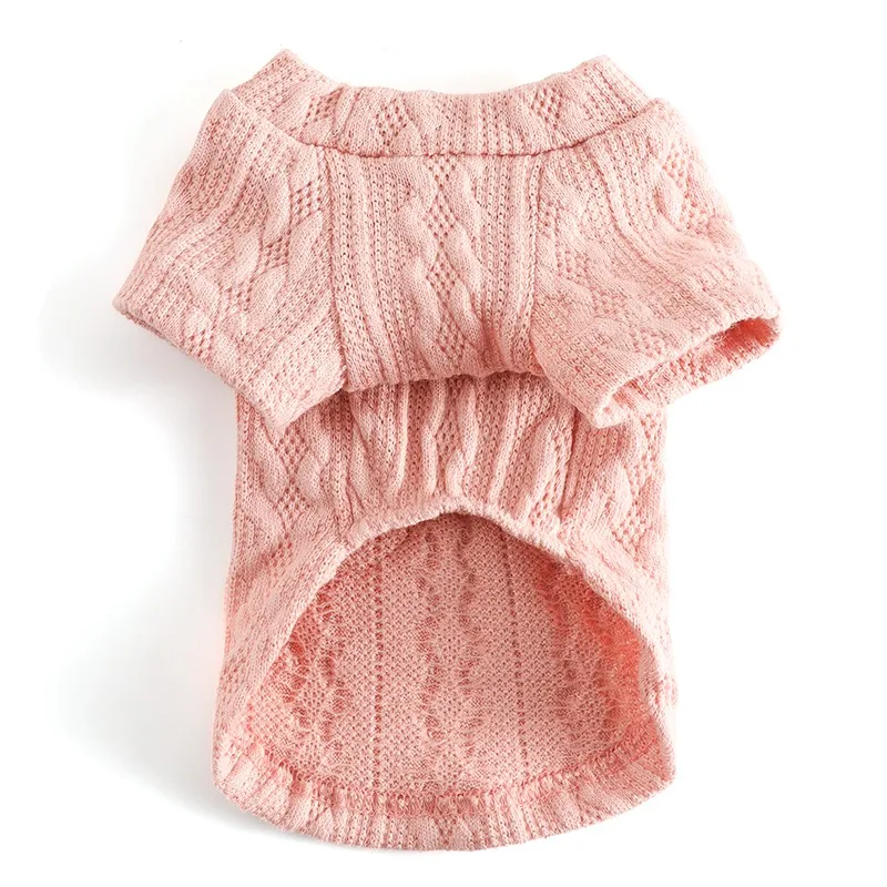 Хлопковая футболка для собак Воздухопроницаемый теплый свитер домашних