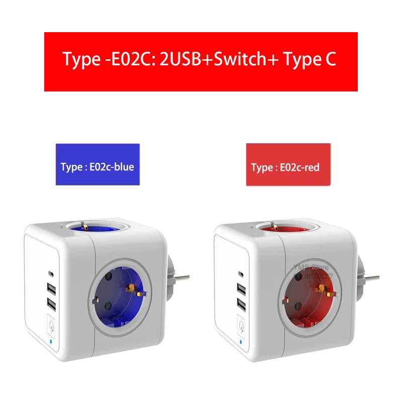 Sopend тройник в смарт розетка и Штепсель по стандарту ЕС Мощность куб