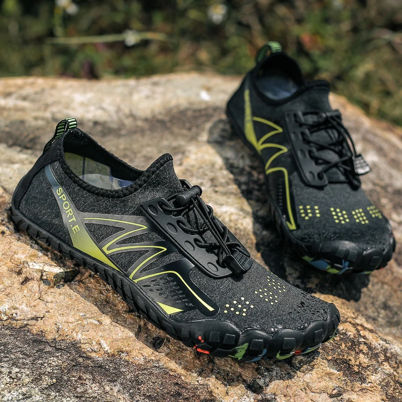 

Мужские Нескользящие кроссовки для восхождения, быстросохнущая пляжная обувь унисекс, плоская подошва, для активного отдыха, походов, скал...