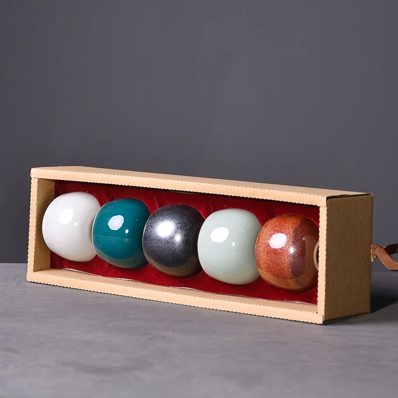 Набор керамических чайных кружек TANGPIN 4 чашки китайская чашка кунг фу посуда для