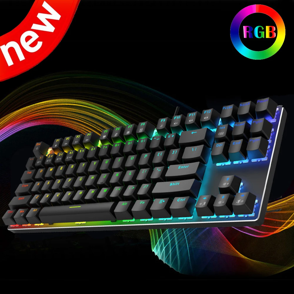 Беспроводная/Bluetooth/Проводная портативная механическая мини клавиатура 2 4 ГГц