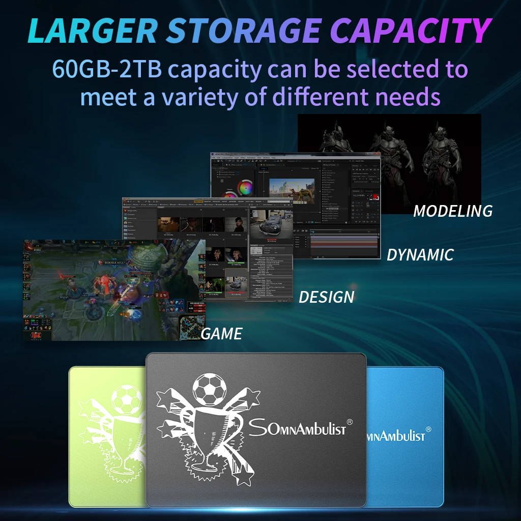 Подходит для планшетов и настольных компьютеров встроенный твердотельный