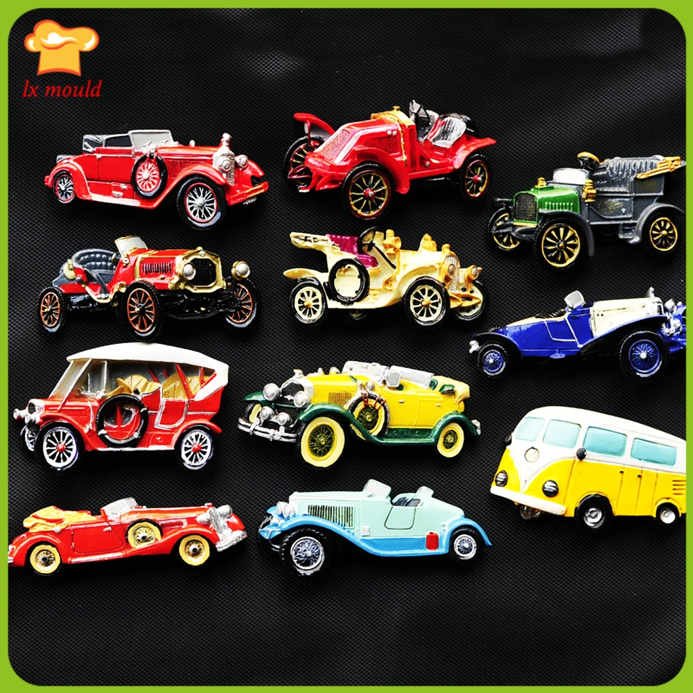 

New Classic World Famous Car Silicone Molds Car Cake Decoration Chocolate Fondant Moulds DIY Clay Plaster Aromatherapy Silicone