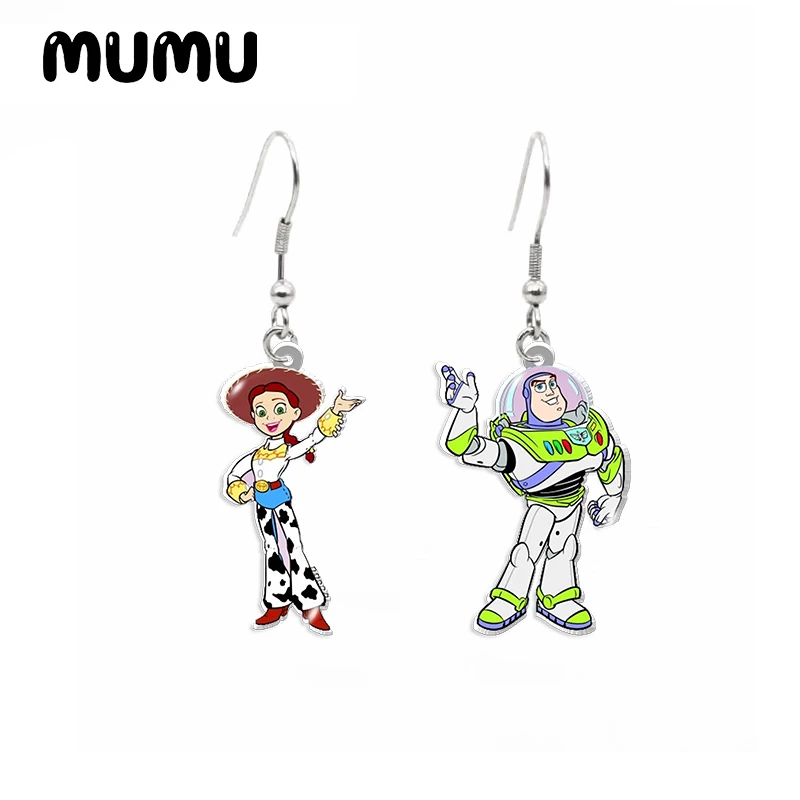 Серьги-Подвески Деревянные Акриловые ювелирные изделия ручной работы из