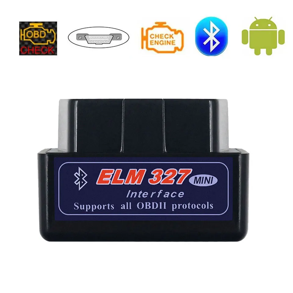 Фото - OBD2 Scanner ELM327 Bluetooth V1.5 OBDII Car Diagnostic Scanner ELM 327 Bluetooth For Android/PC Code Reader Diagnostic Tools super mini elm327 bluetooth v1 5 elm 327 version 1 5 with pic18f25k80 chip obd2 obdii for android torque car code scanner