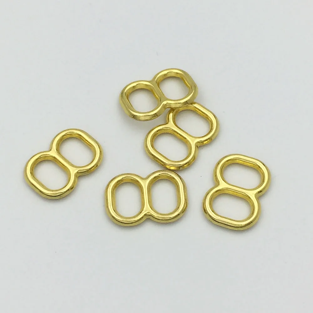 8 мм 100 шт./лот кольцо с покрытием бюстгальтера и Регулируемая пряжка ползунка Tri