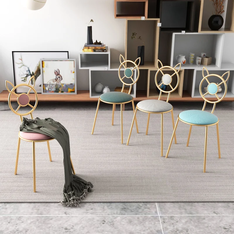 Скандинавский роскошный стул для столовой туалетный столик современный простой
