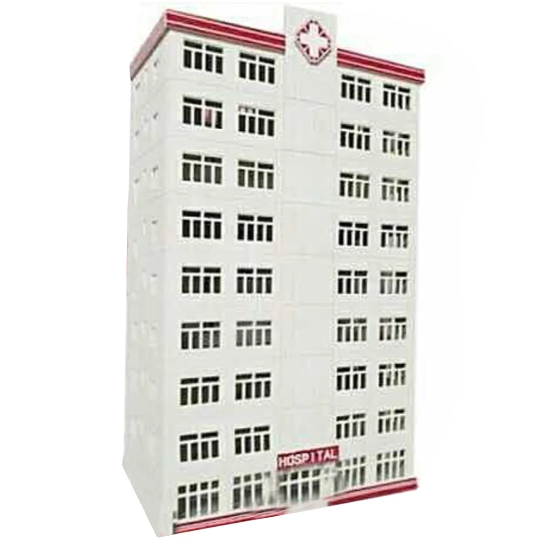 

1:87 HO Scale Sand Table Decoration DIY Assembly Model Hospital Building Ho Scale Miniatures Landscape - Assemble Version