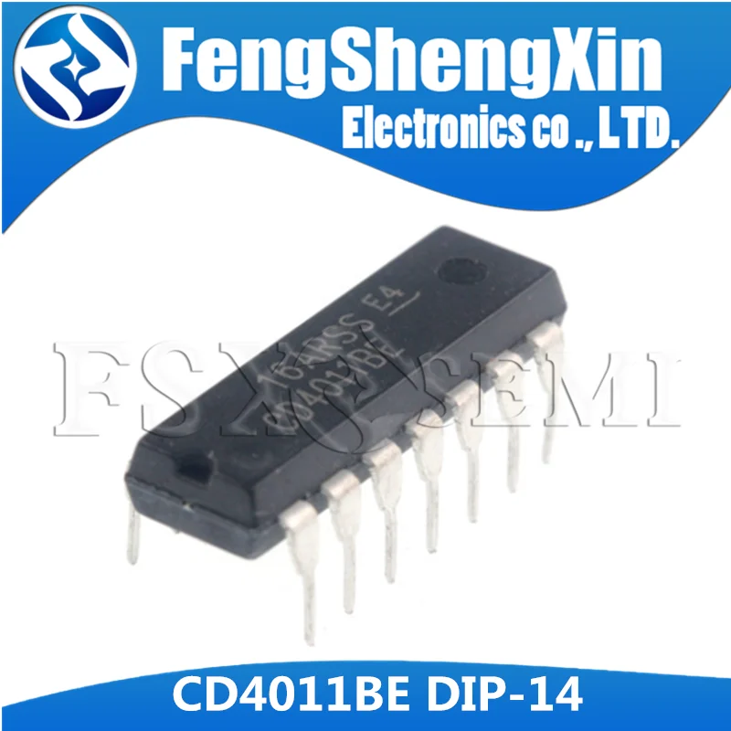 

100 шт./лот CD4011BE DIP-14 CD4011 TC4011BP CMOS NAND GATES IC