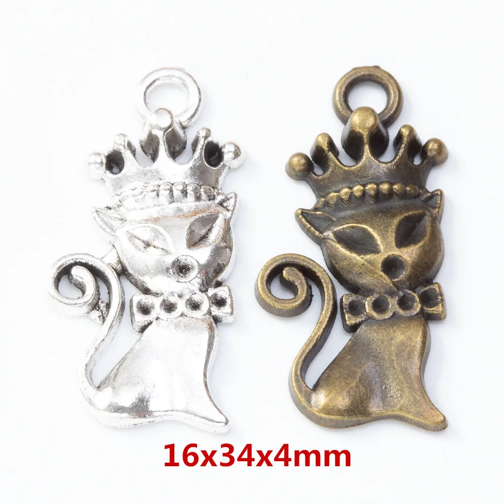 

Подвеска в виде кошки из цинкового сплава, 30 шт., для самостоятельного изготовления ювелирные ожерелья ручной работы, 8187