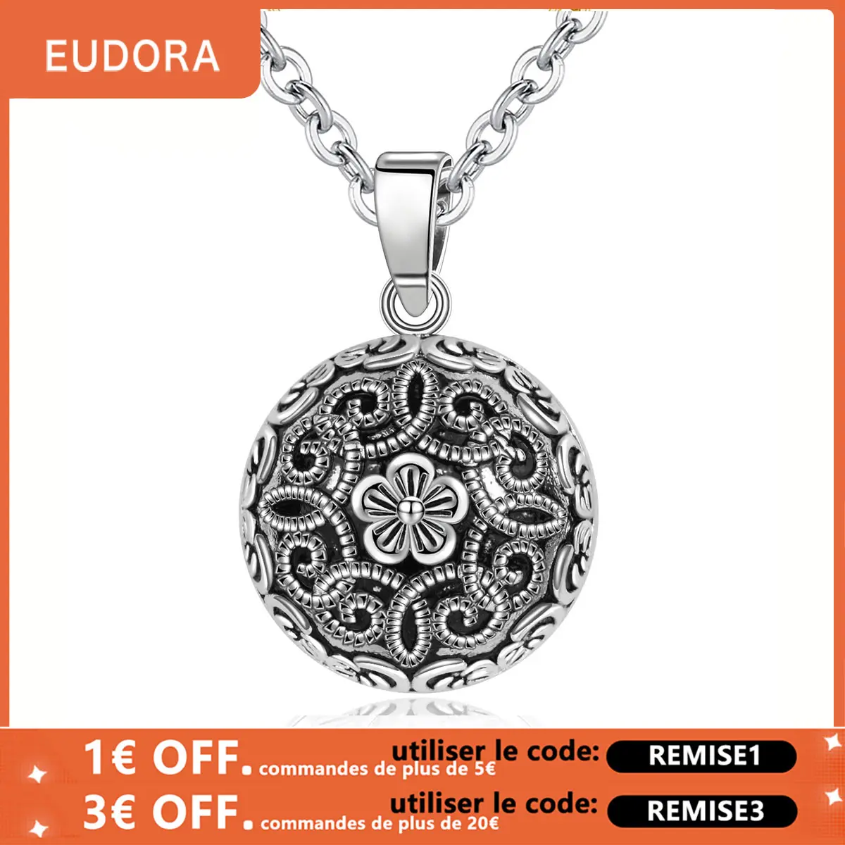 Ожерелье Eudora Harmony с подвеской шариком для беременных Роскошное винтажное