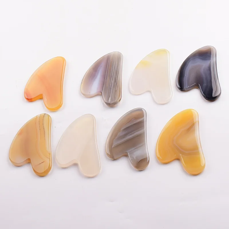 Агат гуашь скребок натуральный нефрит гуаша доска лица глаз соскабливание