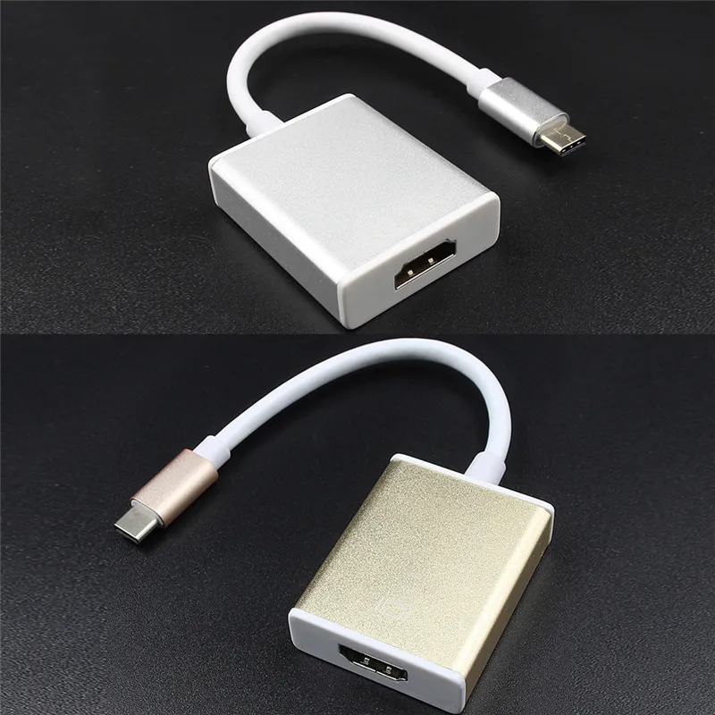 Адаптер 1080P 3D 4K USB-C Type-C USB 3 1 штекер-HDMI гнездо кабель-конвертер поддержка для Macbook LCD