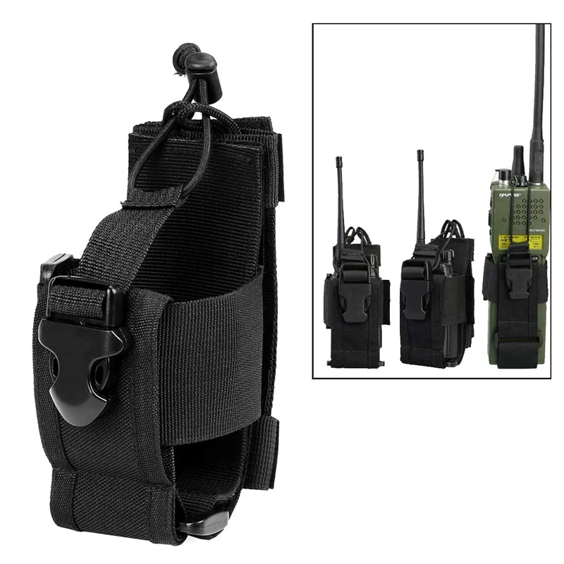 Bolsa táctica Molle para Radio, soporte para walkie-talkie, cinturón de cintura, funda de nailon