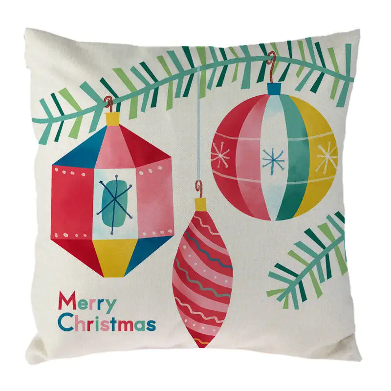 Deer Tree Pillows Cover Winter Style Cushion Christmas Pillow Case Snow Throw Decorative 1666 |