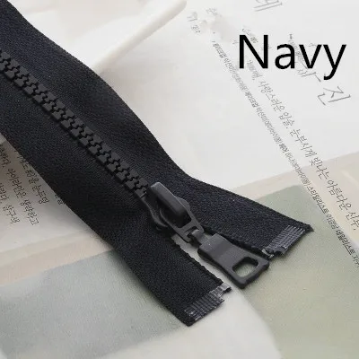 Navy Meetee, 4 шт., 55 см, 90 см, 5#, резиновая длинная молния, открытый конец, сумки на молнии, пальто, пуховик, для шитья, украшения одежды, аксессуары для рукоделия, AP204 - Цвет: Navy