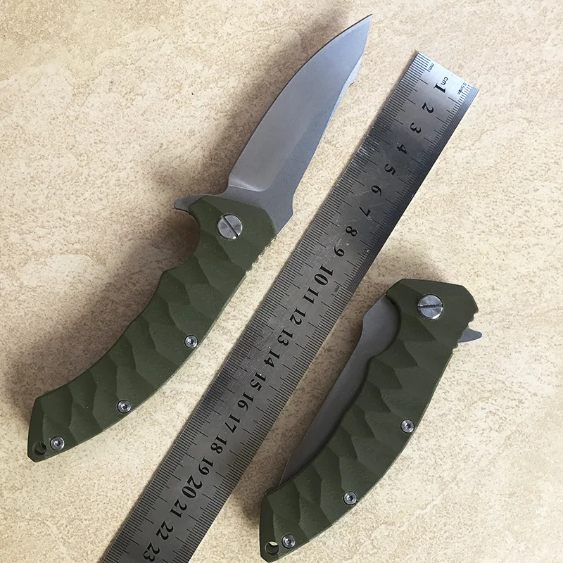 

BF F258 folding knife 5CR13MOV AUS-8 Blade G10 Handle 58HRC Ball Bearing Outdoor Hunting Survival Collection Gift EDC Tool