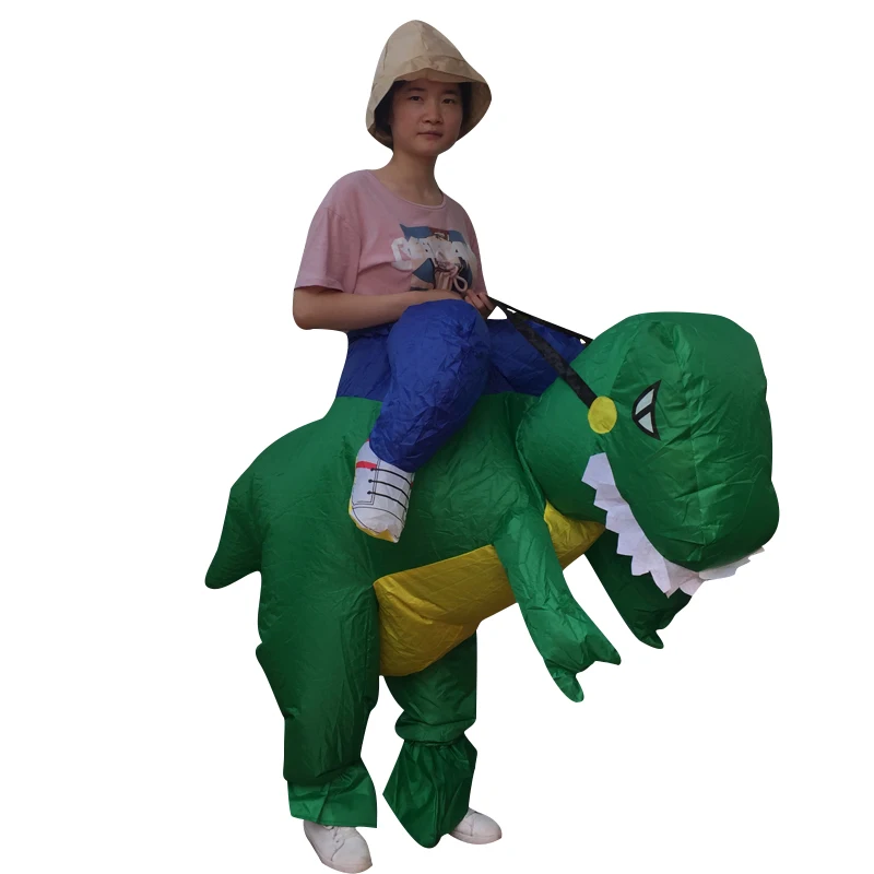 Надувной костюм на Хеллоуин для взрослых детей надувной динозавра из бычьей