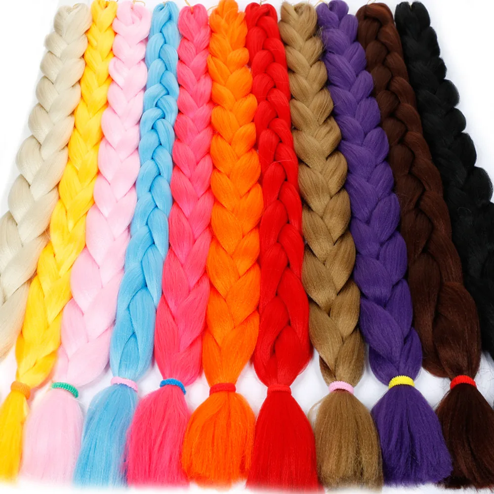 BUQI огромные синтетические накладные волосы на крючке Для женщин плетения