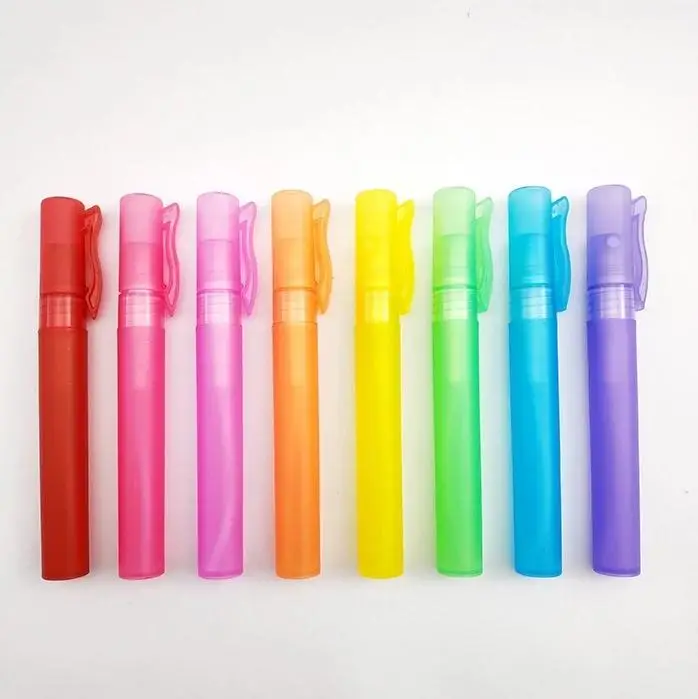 

3000pcs/lot Newest 10ml Empty Plastic Spray Perfume Bottle Makeup Atomizer Refillable travel Cosmetics Sprayer Bottle SN875