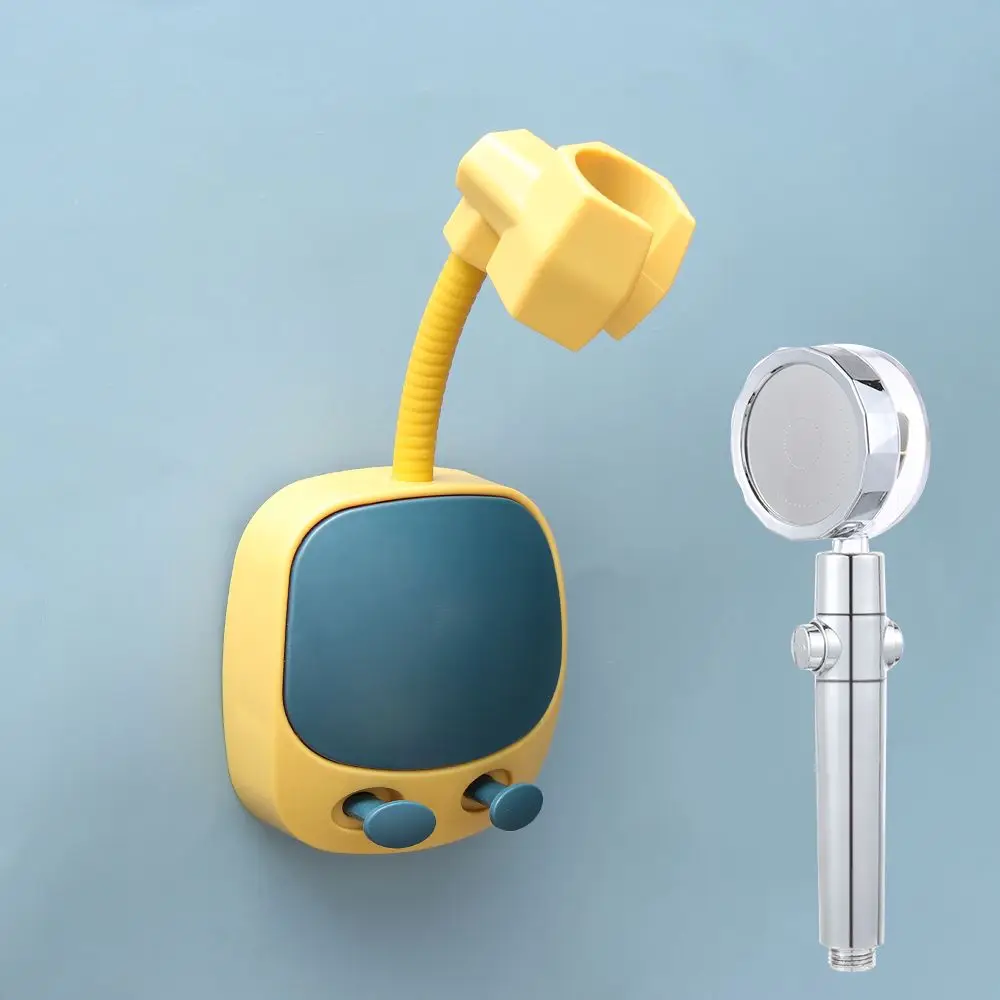 Not Suction Cup Wall Mounted 360° Rotation Handheld Showerhead Bathroom Bracket Shower Holder Fixed Base Punch-Free | Дом и сад