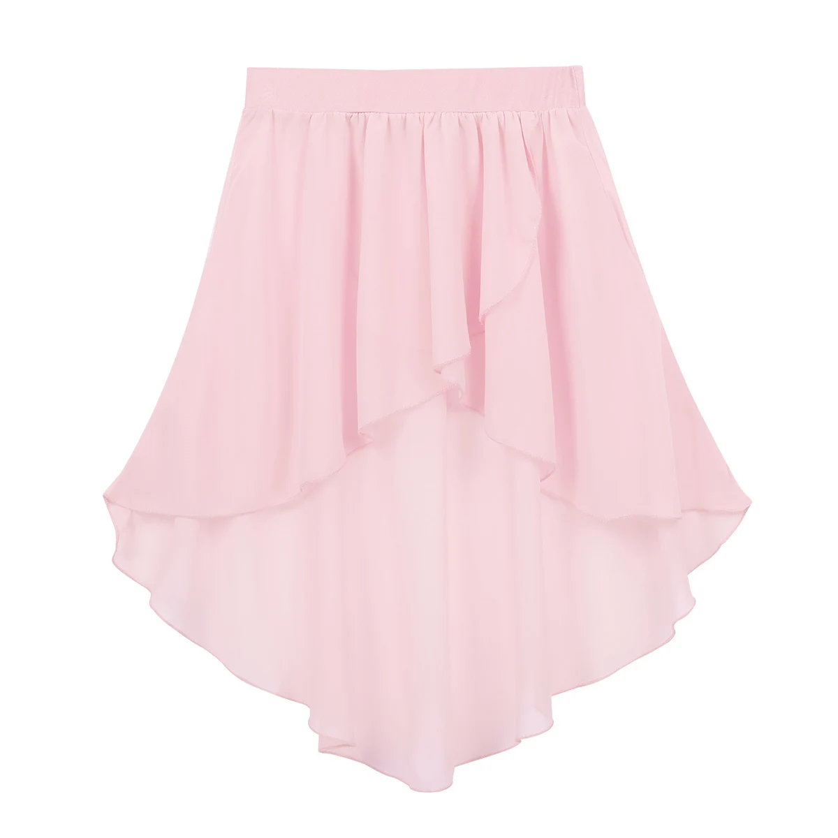 Юбка для балета и джаза девочек шифоновая юбка с высоким эластичным поясом