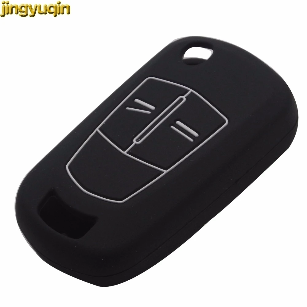 

Jingyuqin 50 шт. 6 цветов силиконовый чехол для ключей для Vauxhall Opel Corsa Astra Vectra Signum 2 BTN силиконовый пульт дистанционного ключа чехол Fob
