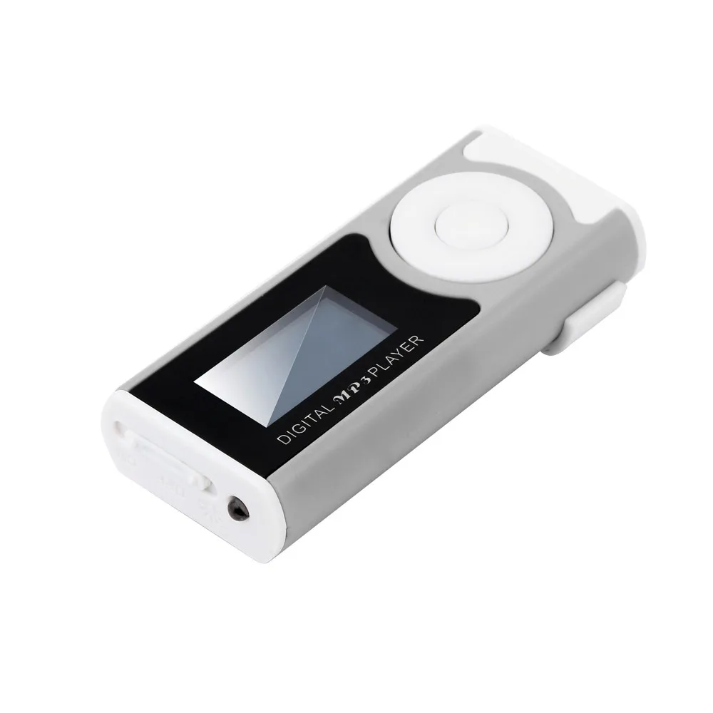 USB мини MP3 плеер ЖК-экран Поддержка 32 ГБ Micro SD TF карта Малый Объем мобильный диск для хранения функция