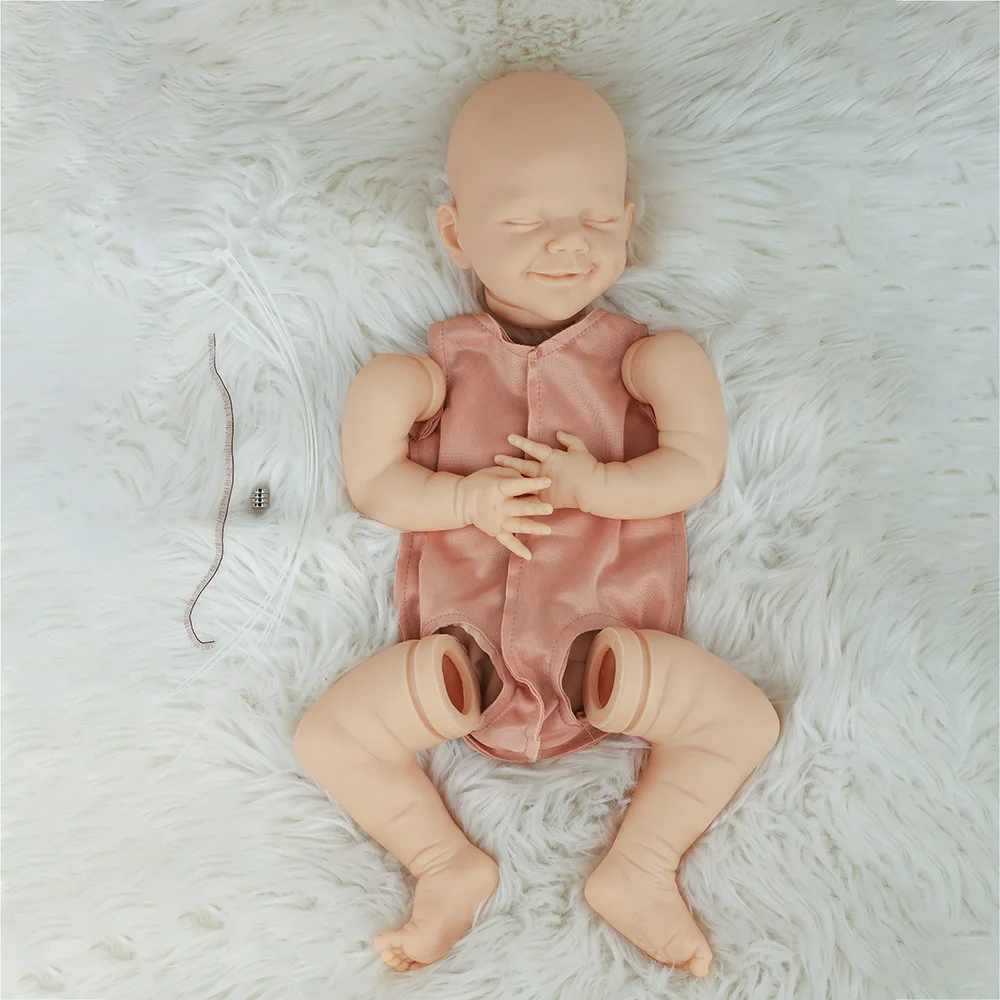

Reborn Kit 20 Inches Reborn Baby Vinyl Doll Kit April Unpainted Unassembled Unfinished Doll Parts DIY Blank Reborn Doll Kit