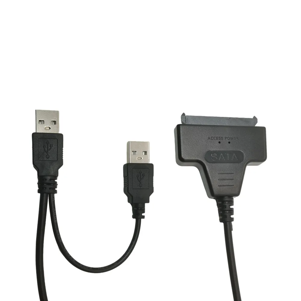 SATA к USB 2 0 7 15 22pin АДАПТЕРНЫЕ кабели Внешнее питание для 5 ''Ssd Hdd жесткий диск