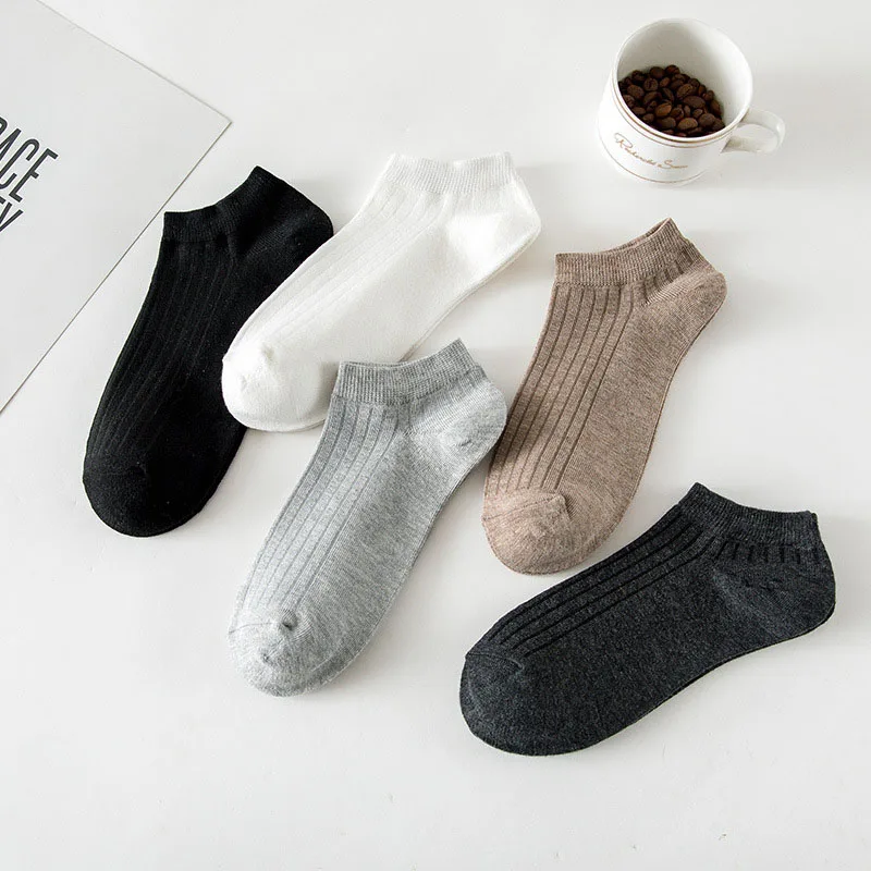 

1Pair Autumn Men Socks Cotton Solid Color Breathable Male Short Socks Casual Comfortable Sports Ankle Socks