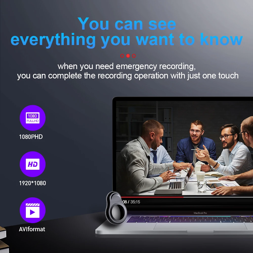 Диктофон VJOYCAR D8 цифровой с функцией записи голоса активацией USB-флеш-накопителем