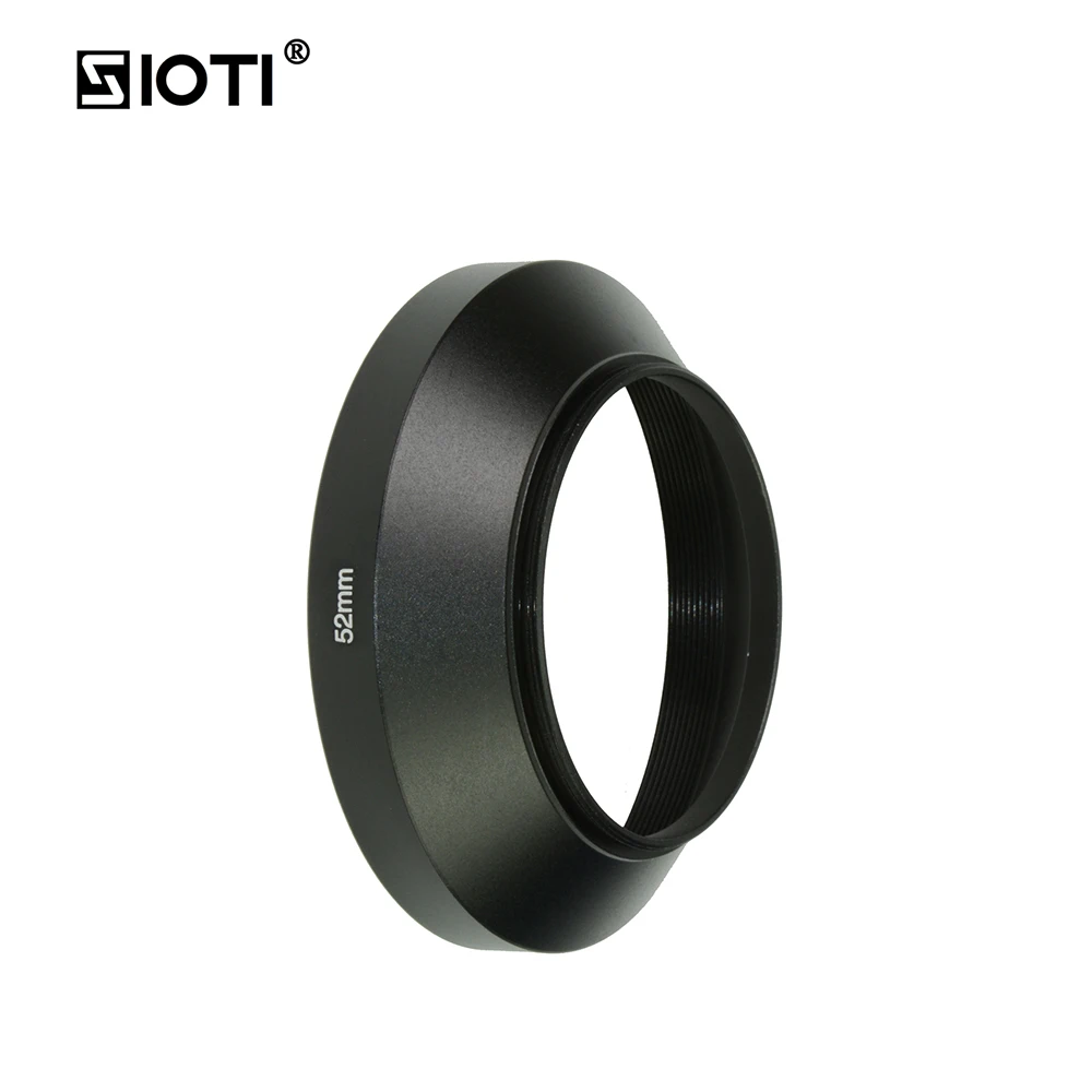 SIOTI 37/39/49/52/55/58 Metal Wide-Angle Lens Hood+Cleaning Cloth+Lens Cap for Standard Thread Nikon Canon Sony | Электроника