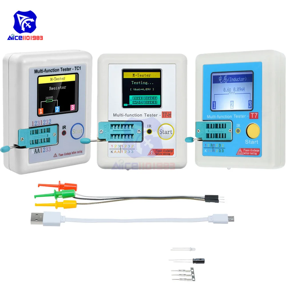 Цветной ЖК дисплей diymore 160*128 Многофункциональный тестер транзисторов TFT с