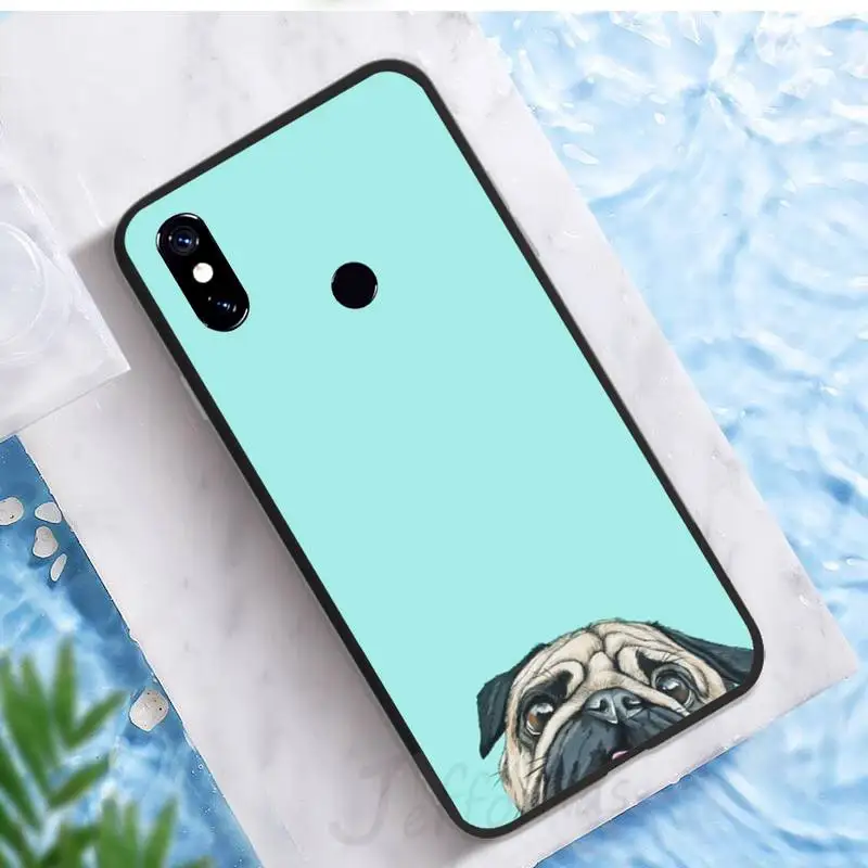 

Cute Pug dog Phone Case For Xiaomi Redmi note 7 8 9 t k30 max3 9 s 10 pro lite
