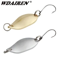 1pcs metal spinner spoon fishing lures 3cm 5g gold silver bait sequins noise paillette spoons high carbon hook fishing tackle