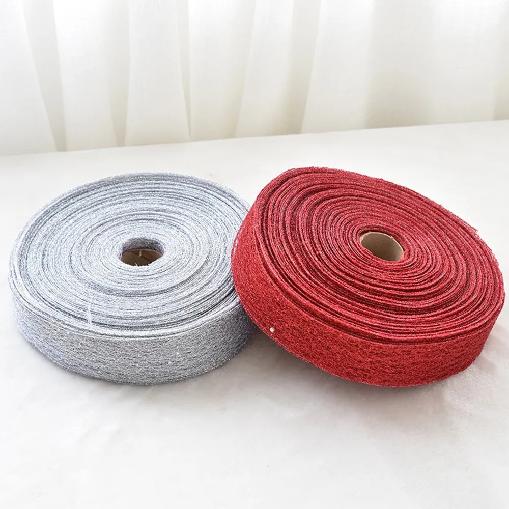 2 м DIY лук ленты для рукоделия блестящая красная Серебряная Золотая лента с