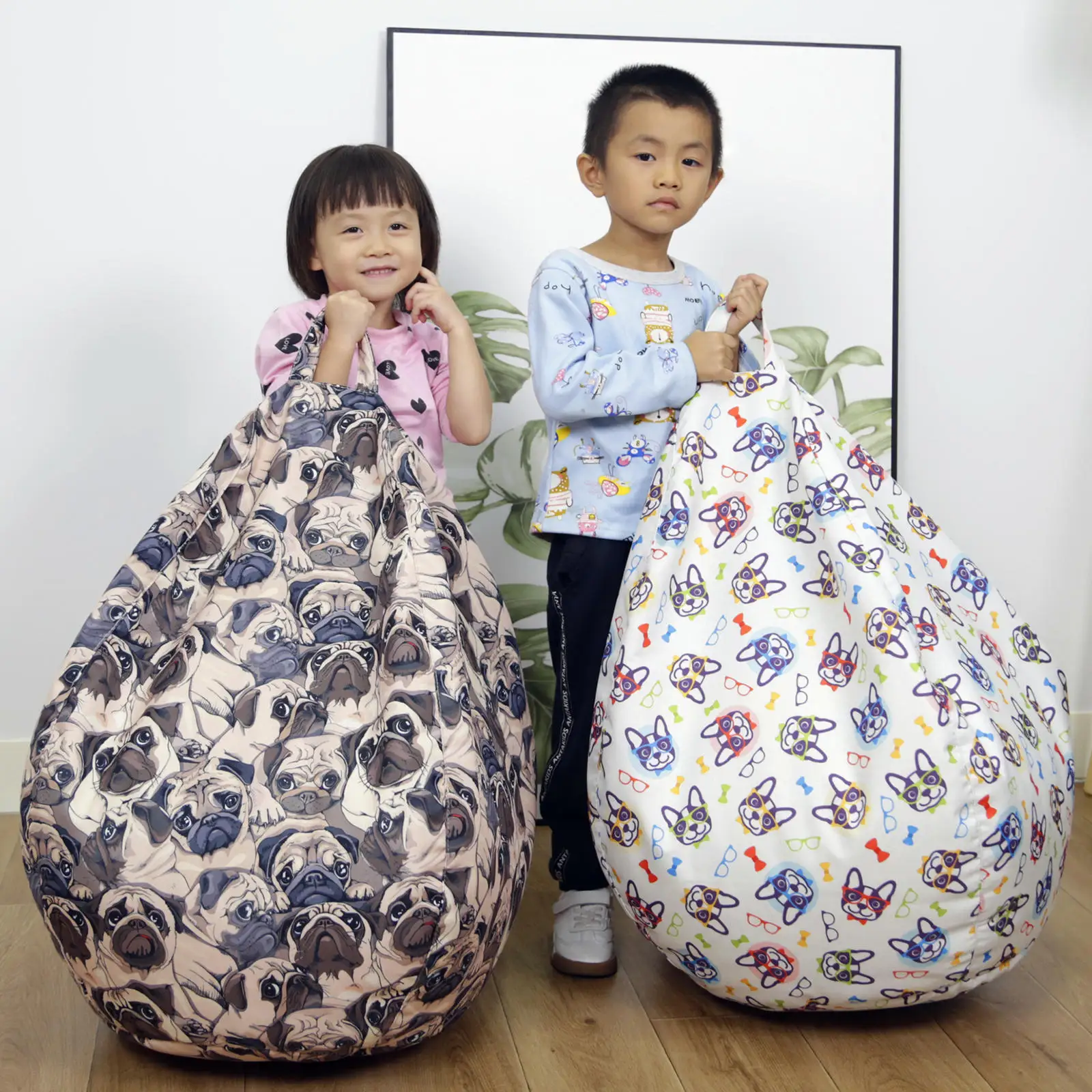 

Linen beanbag Chair Cover Kids Seat beanbag for Sunroom Playroom Toddler
