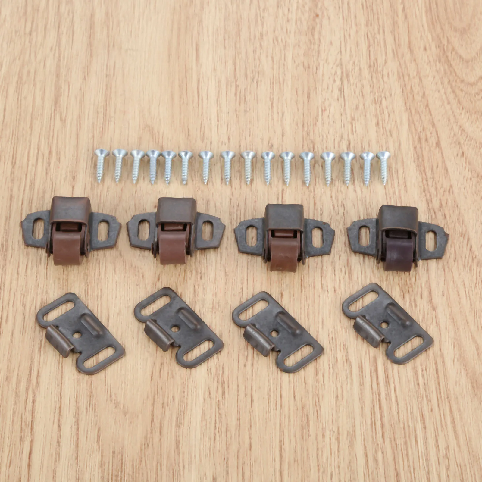 DRELD 4pc Cabinet Door Stopper Spring Touch Latch Ball Roller Catches Wardrobe Stoppers Damper Buffer Furniture Hardware 31*37mm |