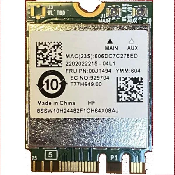 Адаптер Wi-Fi для broadcom BCM94350ZAE беспроводной AC NGFF 867M Bluetooth 4 1 Wlan-карта Lenovo 00jt494 |