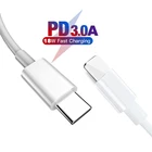 PD 18 Вт Кабель для быстрой зарядки Тип USB C для iPhone 13 mini 11 12 pro max Xs X xr 8 USB-C Type-C 3A кабель для быстрой зарядки и передачи данных