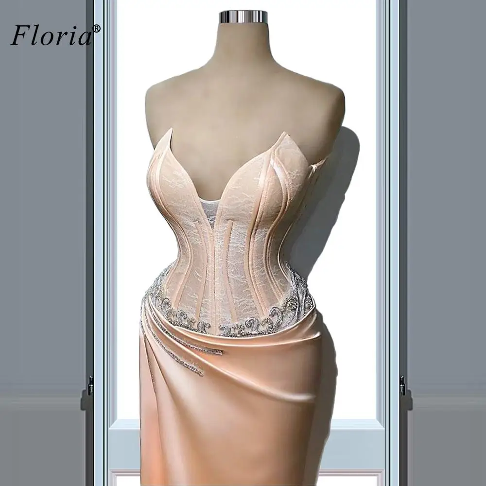 

Plus Size Elegant Evening Dresses Long Mermaid Evening Gowns Sweetheart Turkish Couture Formal Gowns Vestidos Formales Custom